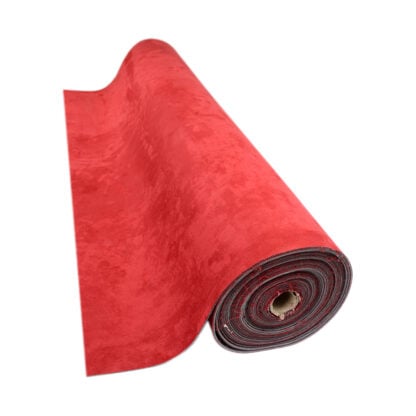 Red SuedeTrim Foam Backed Faux Suede (per mtr) - Image 2