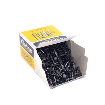 Blued cut upholstery tacks – 500g box, fine or improved head for upholstery fabrics, webbing and heavy-duty frames