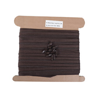 No.3 Brown continuous zip
