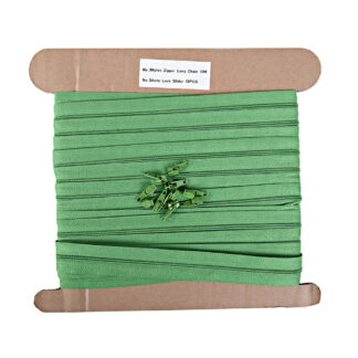 No.3 Mid Green continuous zip