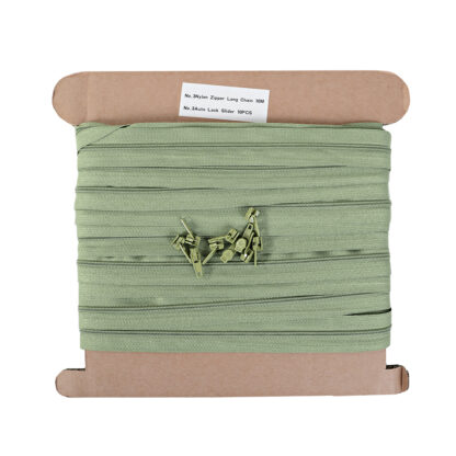 No.3 Olive Green continuous zip