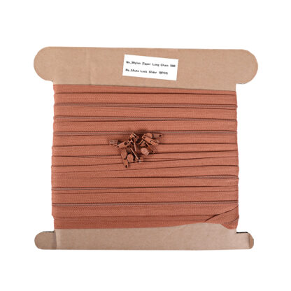 No.3 Terracotta continuous zip