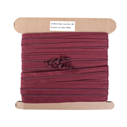 No.3 Wine continuous zip