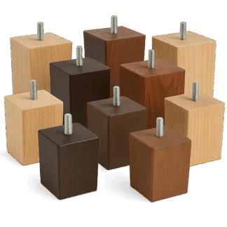 Square Wooden Feet