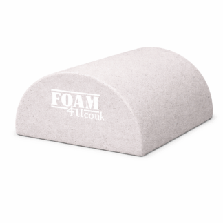 Semi circle cylinder natural latex foam cut to size with smooth curved profile