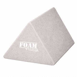 Equilateral triangle natural latex foam cut to size for seating and upholstery
