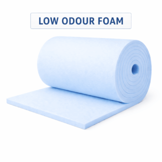 Low odour firm blue upholstery foam roll sheet for cushions and upholstery