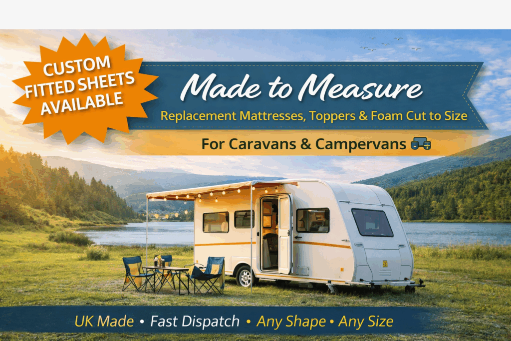 Made to measure caravan mattress replacement foam mattress UK custom size