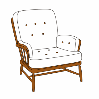 Ercol Jubilee replacement foam cushion interiors for chair and sofa